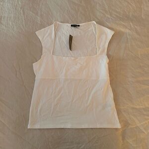 J. Crew white milkmaid Top